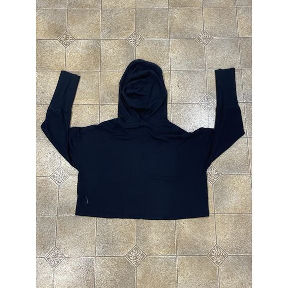 Nike Dri-FIT Long-Sleeve Cropped Pullover Hoodie Women’s Small Button Sleeved - Picture 2 of 11